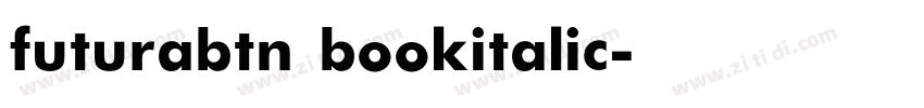 futurabtn bookitalic字体转换